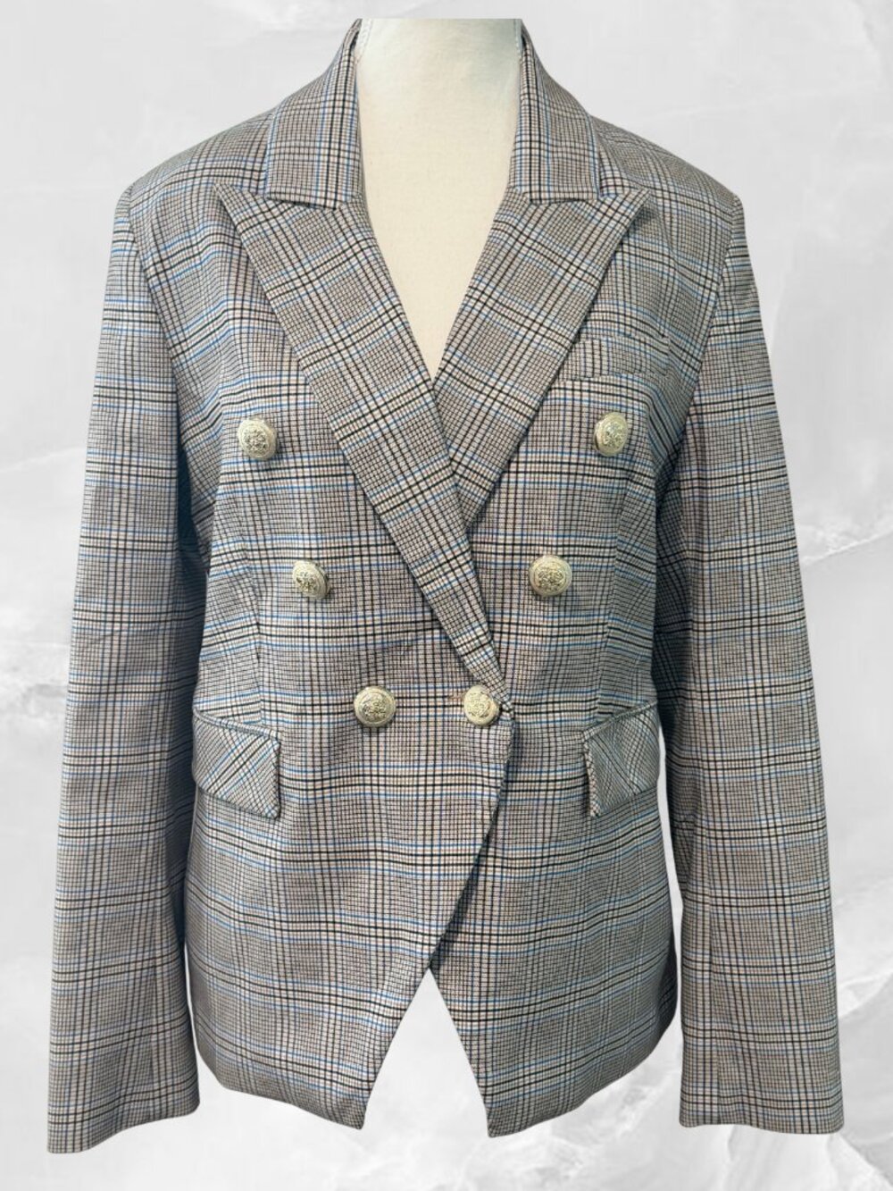 Autres Filles Tweed Double Breasted Blazer-Sz M